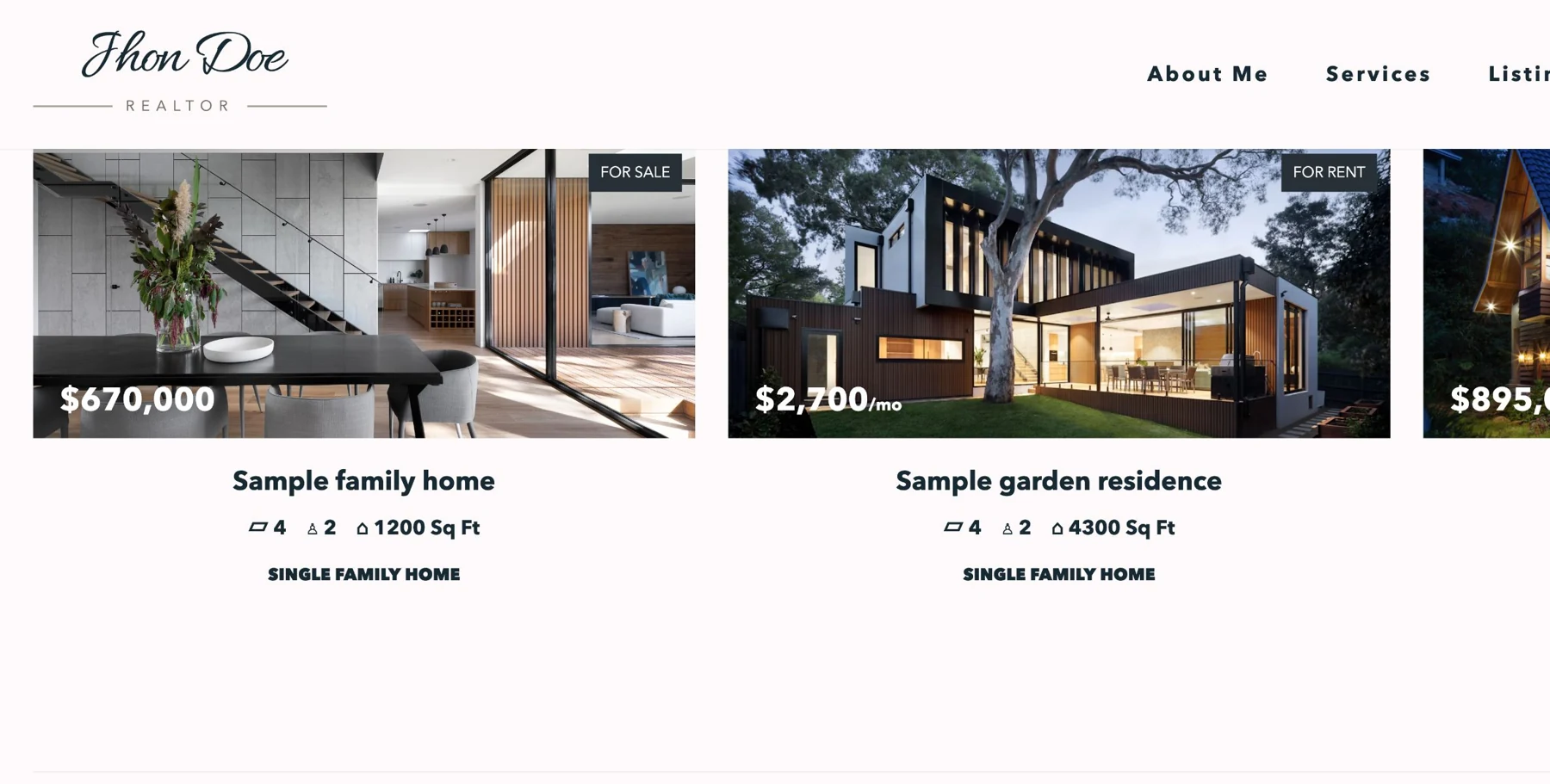 VIVEXUM: Product website · Sample properties